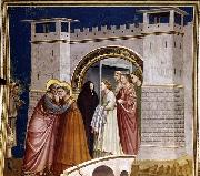 GIOTTO di Bondone Meeting at the Golden Gate oil painting on canvas